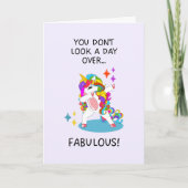 今日は見ないな…素晴らしい!バースデー シーズンカード (正面)