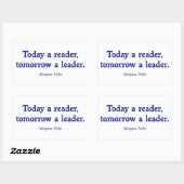 今日は読者、明日はリーダー 長方形シール (シート)