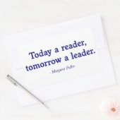 今日は読者、明日はリーダー 長方形シール (封筒)