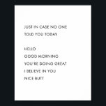 今日は誰にも言われないように。ハローグッドモール ポスター<br><div class="desc">今日は誰にも言われないように。こんばんは素晴らしお信じお尻</div>