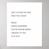 今日は誰にも言われないように。ハローグッドモール ポスター (正面)