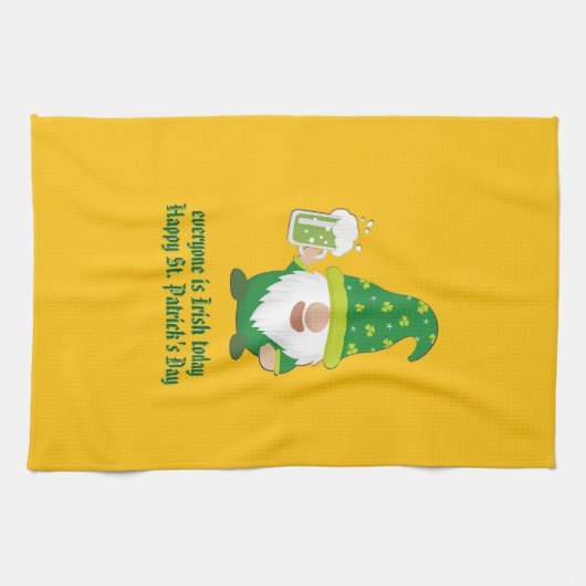 今日は誰もがアイルランド人だ キッチンタオル (横)