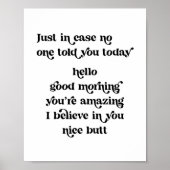 今日は誰も良い朝を言わなかった場合に備えて ポスター (正面)