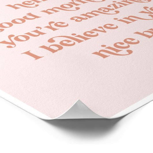 今日は誰も良い朝を言わなかった場合に備えて ポスター (角)