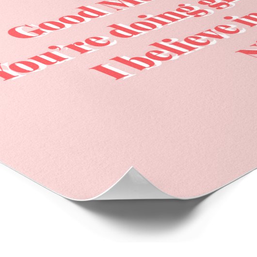 今日は誰も言わなかった場合のみ…こんにちは良いモーメント ポスター (角)