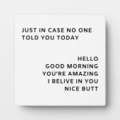 今日は誰も言わなかった時のために フォトプラーク (正面)