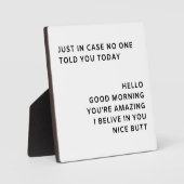 今日は誰も言わなかった時のために フォトプラーク (正面)