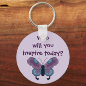 今日は誰インスパイアが来る？バタフライキーチェーン キーホルダー (正面)