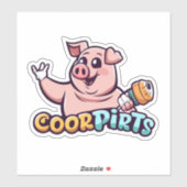 今日は豚のステッカーにこだわる シール (シート)