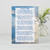 『今日は贈り物』 やる気を起こさせる Christian Poemt Th サンキューカード (スタンド正面)