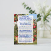 『今日は贈り物』キやる気を起こさせるリスト教の詩 ポストカード (スタンド正面)