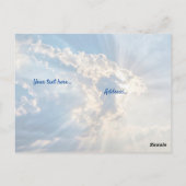 『今日は贈り物』キやる気を起こさせるリスト教の詩  ポストカード (裏面)