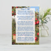 「今日は贈り物」キリストやる気を起こさせる教の詩 サンキューカード (スタンド正面)