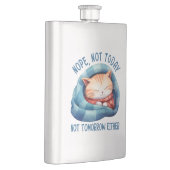 今日は違う、明日は違う – 猫のユーモアを内向きに フラスク (右)