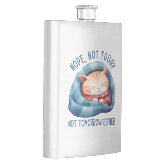 今日は違う、明日は違う – 猫のユーモアを内向きに フラスク (右)