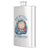 今日は違う、明日は違う – 猫のユーモアを内向きに フラスク (左)