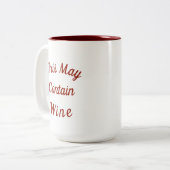 今日は酒が入おもしろいるかも知れぬ ツートーンマグカップ (正面左)