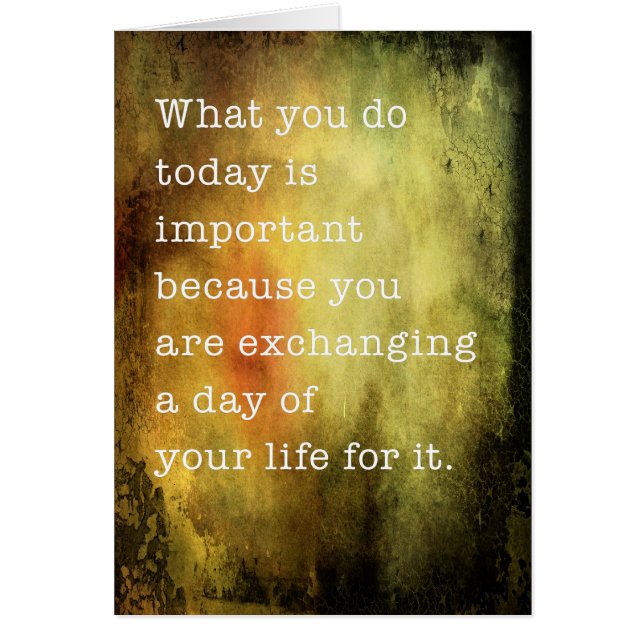 今日は重要です (正面)