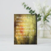 今日は重要です ポストカード (スタンド正面)