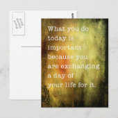 今日は重要です ポストカード (正面/裏面)