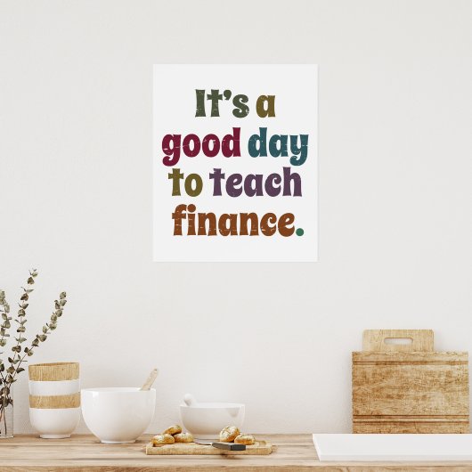 今日は金融財務顧問教えが良い ポスター (キッチン)