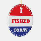 今日は釣った セラミックオーナメント (右)