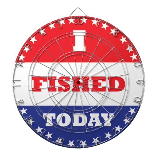 今日は釣った ダーツボード (正面)