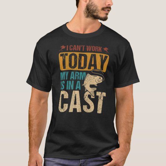 今日は釣りはできないはず Tシャツ (正面)