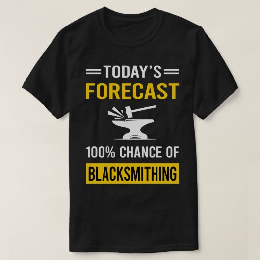 今日は鍛冶屋の鍛冶屋を予想 Tシャツ (デザイン正面)