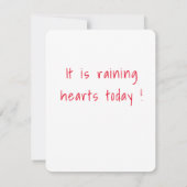 今日は雨がハートだ 招待状 (裏面)