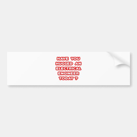 今日は電気の電気を吸った？ バンパーステッカー (正面)