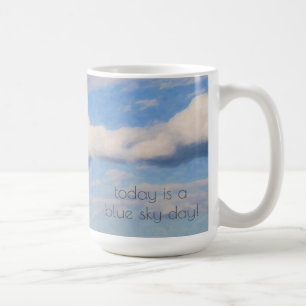 今日は青空の日!肯定前向き コーヒーマグカップ