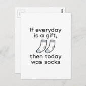 今日は靴下だった ポストカード (正面/裏面)
