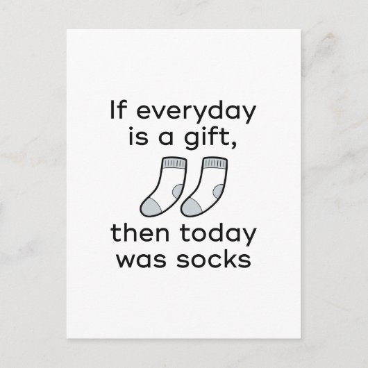 今日は靴下だった ポストカード (正面)