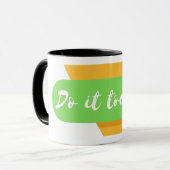 今日は頑張る マグカップ (正面左)