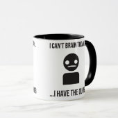今日は頭が悪い…私はばか マグカップ (正面右)