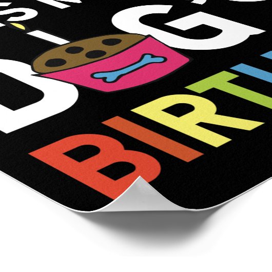 今日は飼い主への私の犬誕生日 ポスター (角)