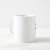 今日は馬場馬術の服を着た コーヒーマグカップ (正面左)