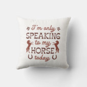 今日は馬話に乗るだけだ クッション (裏面)