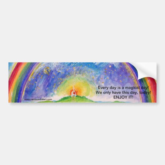 今日は魔法日です! バンパーステッカー (正面)