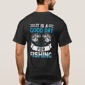 今日は魚釣りの好い日だ Tシャツ (裏面)