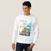 今日は魚釣り スウェットシャツ (正面フル)