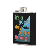 今日は魚釣り フラスク (左)