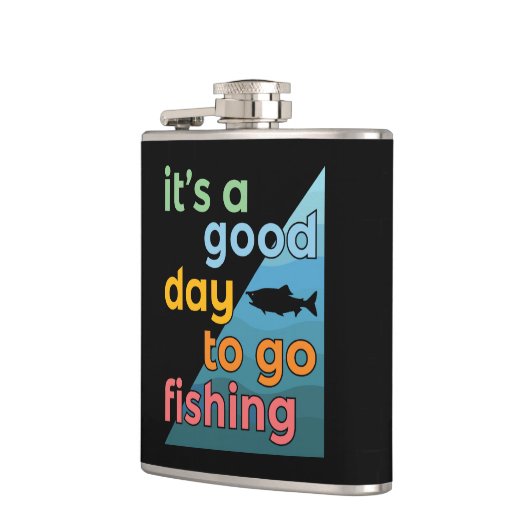 今日は魚釣り フラスク (左)