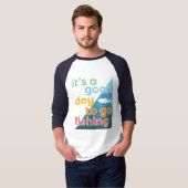 今日は魚釣り Tシャツ (正面フル)