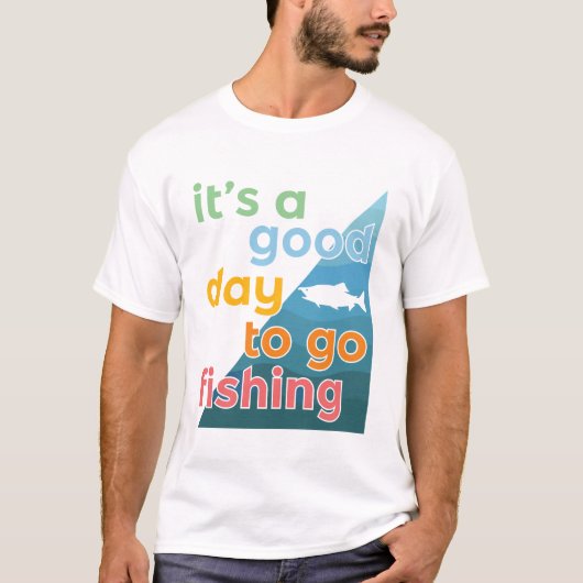 今日は魚釣り Tシャツ (正面)