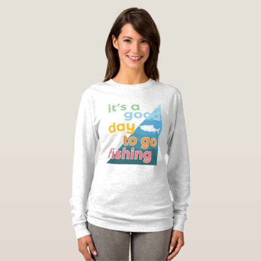 今日は魚釣り Tシャツ (正面フル)