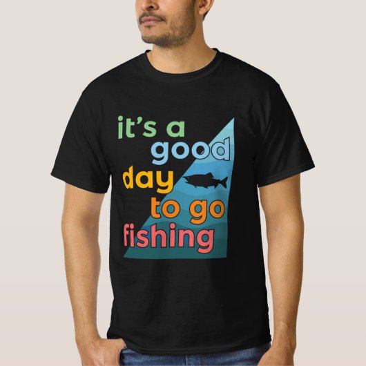 今日は魚釣り Tシャツ (正面)