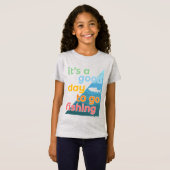 今日は魚釣り Tシャツ (正面フル)