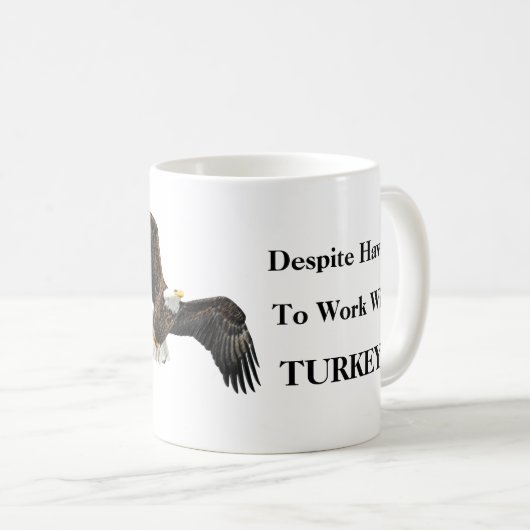 今日は鷲のように舞う….. コーヒーマグカップ (正面右)